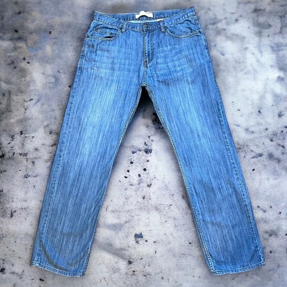 Joe Fresh Jeans Men’s Classic Straight Leg Normal Style Blue Denim Size 36/32 - Picture 1 of 7